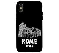 Abstract Rome Italy Colosseum Illustration Graphic Design Carcasa para iPhone X/XS