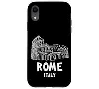 Abstract Rome Italy Colosseum Illustration Graphic Design Carcasa para iPhone XR