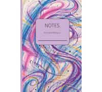 Abstract Swirl Art Notebook for Girls - Purple Pink Blue Aesthetic Journal, Lined Notes Journal, Softcover Composition Book, Cute Sketchy Colorful Notebook