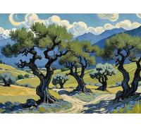 Abstract Tree 1500 Piece Jigsaw Puzzles for Adults, Colourful, Challenging & Brainteasing Adult Puzzles 1500 Pieces Landscape, Fun jigsaws for The Whole Family 34x22 Inch