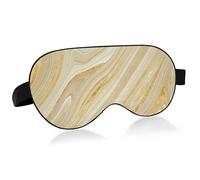 Abstract Yellow Marble Sleep Mask Lightweight Soft Breathable Eye Mask with Adjustable Strap Blackout Eye Mask for Women Men for Travel Night Sleeping