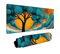 Abstracto Alfombrilla Ratón Gaming 1000x500x3mm, Alfombrilla Escritorio XXL áRbol, Tapete Escritorio con Base de Goma Antideslizante, Mouse Pad con Bordes Cosidos, Accesorios Gaming, para PC 0-3922