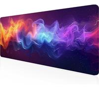 Abstracto Alfombrilla Ratón XXL 140 x 60 cm, Mouse Pad Azul Alfombrilla Ratón Gaming con Superficie Suave y Base de Goma Antideslizante, Gaming Mousepad Mejora La Precisión y La Velocidad PjY11379 T-P