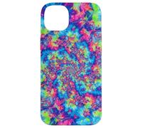 Abstracto Arco Iris Caso Pintura Remolino Trippy Arte Carcasa para iPhone 14 Plus