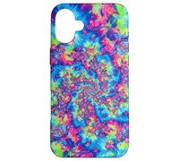 Abstracto Arco Iris Caso Pintura Remolino Trippy Arte Carcasa para iPhone 16 Plus