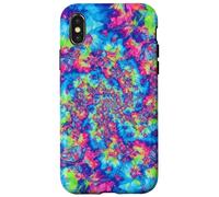 Abstracto Arco Iris Caso Pintura Remolino Trippy Arte Carcasa para iPhone X/XS