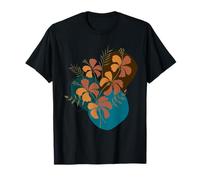 Abstracto Botánico Flor Pintura Estética Arte Floral Jardín Camiseta