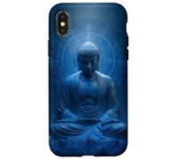 Abstracto Buda En Flor De Loto Espiritual Budismo Budista Carcasa para iPhone X/XS