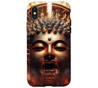 Abstracto Buda En Flor De Loto Espiritual Budismo Budista Carcasa para iPhone X/XS