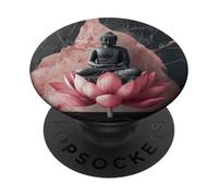 Abstracto Buda En Flor De Loto Espiritual Budismo Budista PopSockets PopGrip Adhesivo