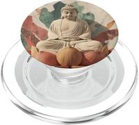 Abstracto Buda En Flor De Loto Espiritual Budismo Budista PopSockets PopGrip para MagSafe