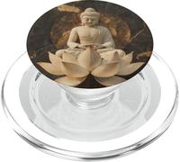 Abstracto Buda En Flor De Loto Espiritual Budismo Budista PopSockets PopGrip para MagSafe