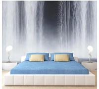 Abstracto Creativo Motivos Acuáticos Agua Que Fluye Cascada 3D Papel Pintado Pared Fácil Instalación Oficina Sala Estar Sofá Dormitorio TV Fondos Decoración-250cm×170cm
