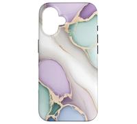 Abstracto degradado suave mármol pastel Carcasa para iPhone 16