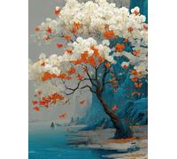 Abstracto Diamond Painting áRbol Diamond Painting Niños, 5D DIY Punto de Cruz Cuadro Diamantes Kit, Manualidades Adultos, Completo Manualidades Pintura Diamante Adultos Kit, Regalo 60x80 cm -TL14VJ