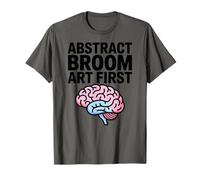 Abstracto Escoba Arte Primera Cita Cerebro Dibujos Animados Camiseta