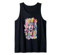 Abstracto Faraón Paz Graffiti Pop Gráfico Retrato Arte Camiseta sin Mangas