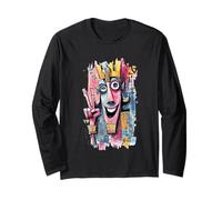 Abstracto Faraón Paz Graffiti Pop Gráfico Retrato Arte Manga Larga