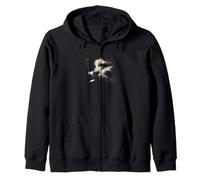 Abstracto Felino Minimalista Gato Linework Cara Sudadera con Capucha