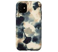 Abstracto Neutro y Carbón Moderno Botánico Hojas de Ginkgo Carcasa para iPhone 11