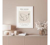Abstracto Picasso Matisse Línea Figura Cara Paloma Arte de la pared Impresiones Lienzo Pintura Nórdica Póster Decoración Imágenes Sala de estar 60x80cm Sin marco