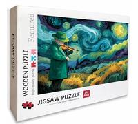 Abstracto Puzzle Madera, Cielo Estrellado Puzzle 6000 Piezas Adultos con Compact Box 179x105cm, Rompecabezas Desafiante, Juegos de Rompecabezas Creativos para Hombres Mujeres Adolescente, 4-3422