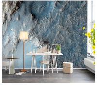 Abstracto Retro Azul Rocas Texturas 3D Papel Pintado Pared Fácil Instalación Oficina Sala Estar Sofá Dormitorio TV Fondos Decoración-300cm×210cm