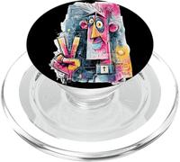 Abstracto Sacerdote Cruz Graffiti Retrato Pop Arte Gráfico PopSockets PopGrip para MagSafe