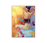 Abstracto Sexy Girl Painting Poster Bedroom Bathroom Wall Decoration Canvas Posters Prints Modern Home Artwork for Bedroom Living Room 30x40cm Sin marco