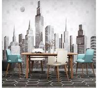 Abstracto Vintage Arquitectura Urbana Creativo Arte 3D Papel Pintado Pared Fácil Instalación Oficina Sala Estar Sofá Dormitorio TV Fondos Decoración-350cm×256cm