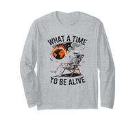 ABSURDISTA Divertido Que Tiempo para Estar Vivo Manga Larga