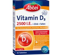 Abtei Vitamina D3 2500 UI - 42 comprimidos Abtei