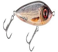 ABU GARCIA 1517077 Svartzonker McSnack Señuelo de Pesca, 90 mm, Real Roach