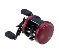 Abu Garcia Ambassadeur SX Carrete Convencional, tamaño 6600 (1314579), 3 rodamientos de Bolas de Acero Inoxidable + 1 rodamiento de Rodillos, Arrastre de Estrella sintético, máximo de 12.5 Libras
