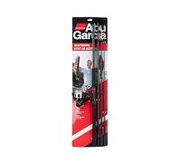 Abu Garcia Cardinal Sea Fishing - Caña de Pesca (3 Piezas, con Carrete de Arrastre Trasero clásico 50), Color Negro
