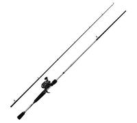 Abu Garcia Fast Attack Casting Combo 2,13 m | 10-40 g, Combo de Carrete de caña de Pescar, Combos de Cebo, depredador, Lucio/Perca/lucioperca, Unisex, Negro/Plateado