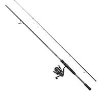 Abu Garcia Fast Attack Pro 210, 5-21 g, Perch Spin CMB, Combo de Spinning para la Pesca de Depredadores, Negro