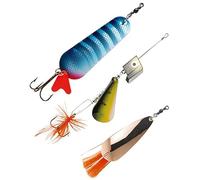 Abu Garcia Favoritos Pack 4 - Set de 3 señuelos premium para la pesca del lucio - Surtido de señuelos fáciles de usar y de gran atracción para la pesca de depredadores de agua dulce, surtidos variados