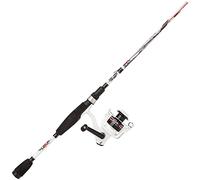 Abu Garcia Combo caña y carrete Ike Dude para niños, 2,13 m, 5-20 g, Blanco/Rojo, Unisex