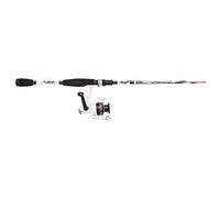 Abu Garcia Iaconelli Juegos de cañas y carretes, Unisex Adulto, Blanco/Rojo, 1.83 m |3-15g