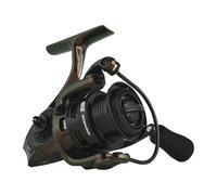 Abu Garcia Ike Signature Size 2500 - Carrete Giratorio de Pesca de Agua Dulce, construcción de Aluminio Duradero y Ligero, Sistema de fianza Everlast, Arrastre máximo de 14 Libras | 6,4 kg