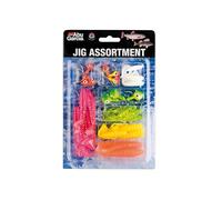 Abu Garcia Jig Surtido - Selección Premium de Jigs Rizados y Jigheads para la Pesca de Truchas y Percas - Kit Completo de Pesca en Agua Dulce, Surtido Variado