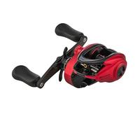 Abu Garcia Low Profile Baitcast Reel, Carretes de Perfil bajo Revo Rocket, Pesca de Depredadores, Pescador de Agua Dulce, Perca, Lucio, Zander, Negro, Robusto y Ligero, 11+1 Rodamientos, Perfil bajo