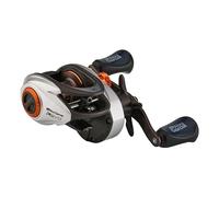 Abu Garcia Low Profile Baitcast Reel, Carretes de Perfil bajo Revo X, Pesca de Depredadores, Pescador de Agua Dulce, Perca, Lucio, Zander, Negro/Plata, Robusto y Ligero, 8+1 Rodamientos, Perfil bajo