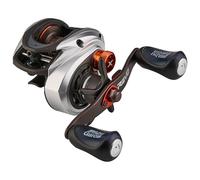 Abu Garcia Low Profile Baitcast Reel, Carretes de Perfil bajo Revo X, Pesca de Depredadores, Pescador de Agua Dulce, Perca, Lucio, Zander, Negro/Plata, Robusto y Ligero, 8+1 Rodamientos, Perfil bajo