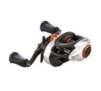 Abu Garcia Low Profile Baitcast Reel, Carretes de Perfil bajo Revo X, Pesca de Depredadores, Pescador de Agua Dulce, Perca, Lucio, Zander, Negro/Plata, Robusto y Ligero, 8+1 Rodamientos, Perfil bajo