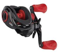 Abu Garcia MAX X - Carrete de Pesca de bajo Perfil, Carrete de Pesca Rojo y Negro para Pesca depredador, Lucio, Perca y lucioperca