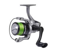 Abu Garcia MAX X Spinning con Linea Pre-Spooled Carrete | Agua Dulce y Agua Salada Ligera | Lucioperca y Zander | Ligero Marco de Grafito, Ambidiestro | 2500 Tamaño de Carrete, Gris y Negro