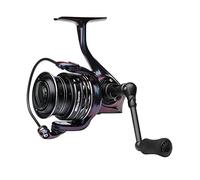 Abu Garcia Spike - Carrete Giratorio, Carrete de Pesca, carretes giratorios Ligeros y Fuertes, Pesca de depredador, Perca, lucioperca, Unisex, Verde/Morado/Negro, 2000SH