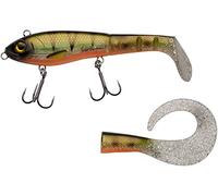 Abu Garcia Svartzonker McHybrid - Señuelo de Pesca para Lucio, híbrido Duro y Suave, Cebo suministrado con Cola de Remo y Cola rizada